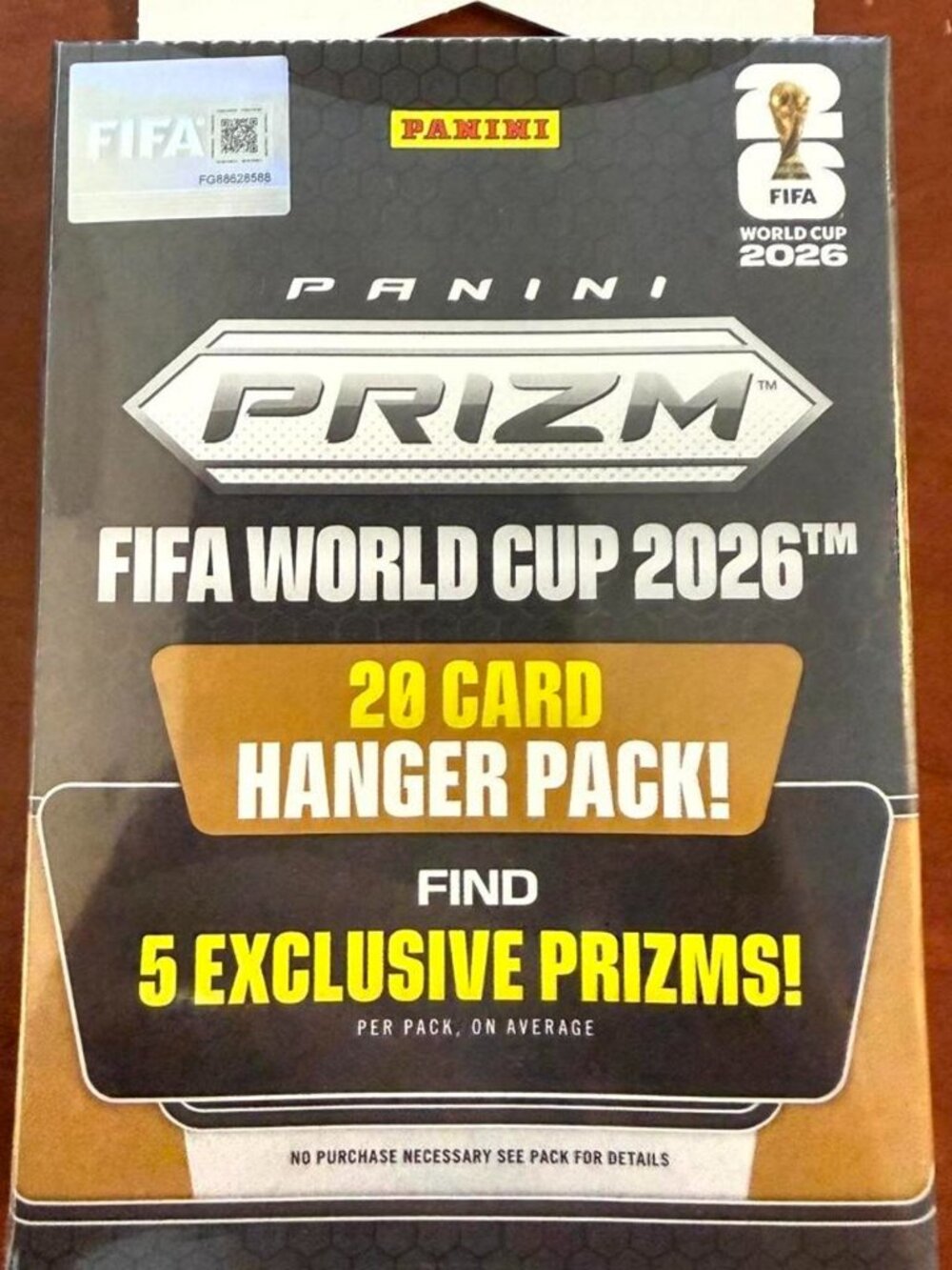 2026 Panini Prizm FIFA World Cup Soccer 20-Card Hanger Pack – Sealed